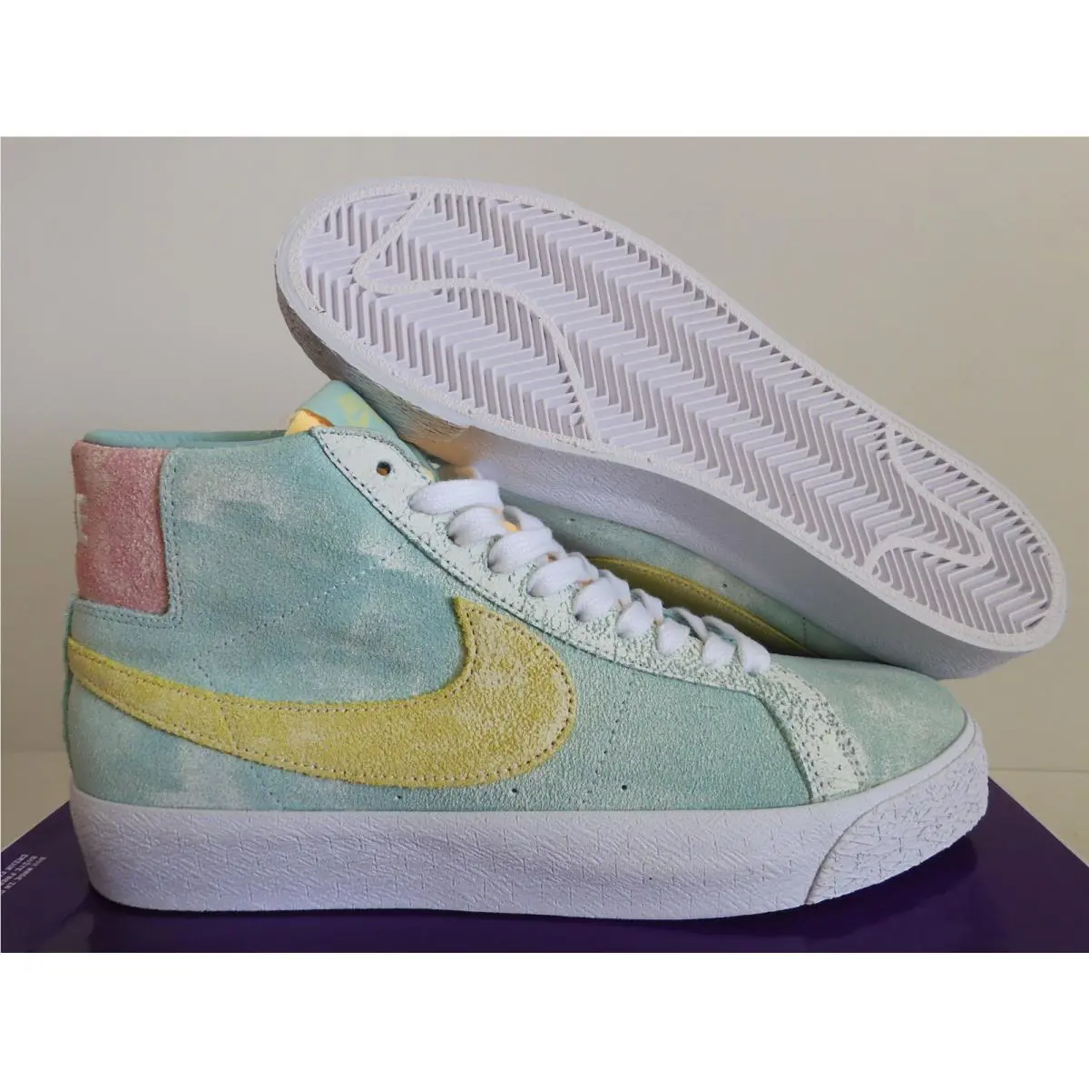 Nike SB Zoom Blazer Mid Premium Light Dew-light Zitron-green SZ 9 DA1839-300