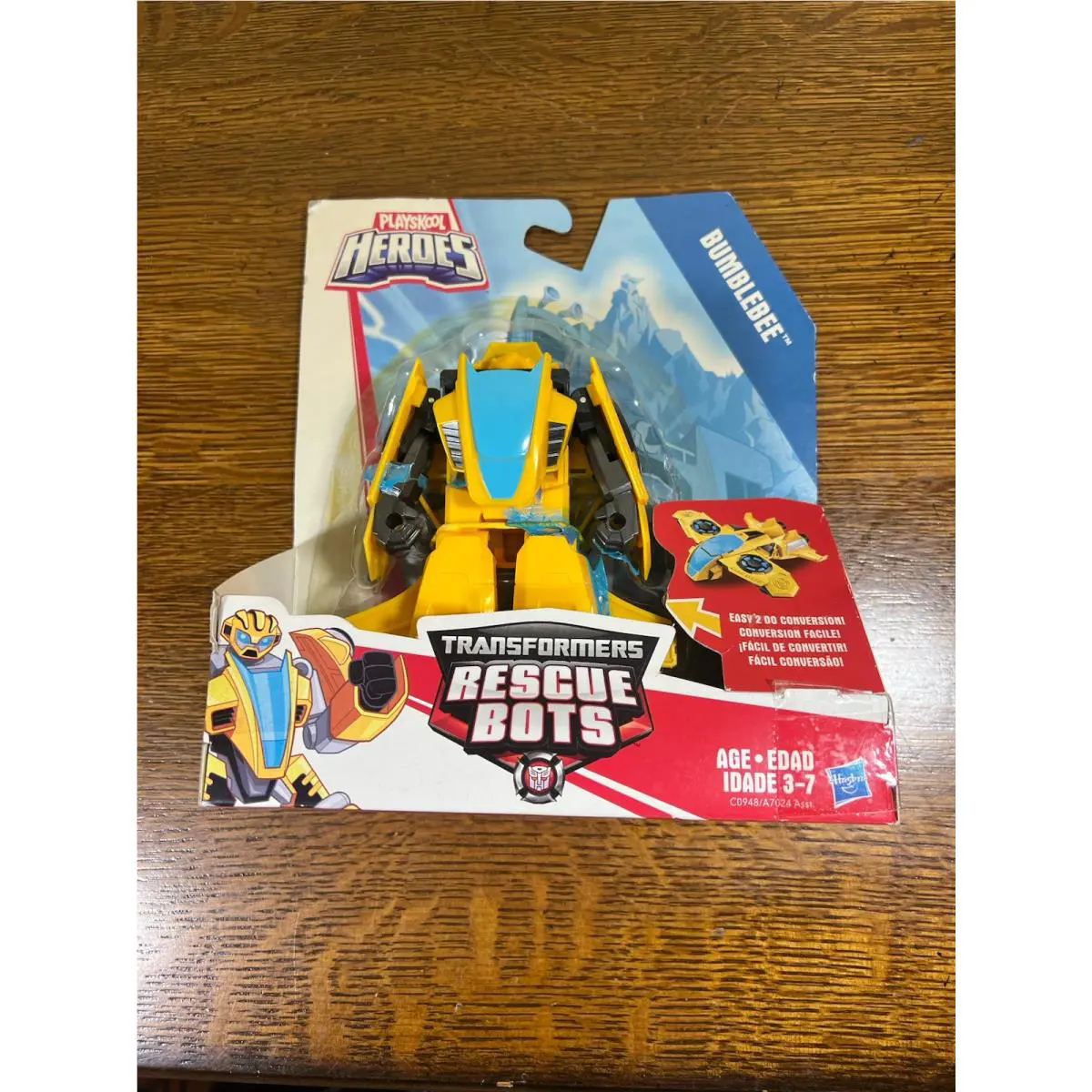 Playskool Heroes Transformers Rescue Bots Bumblee 2016 Hasbro with Bad Box