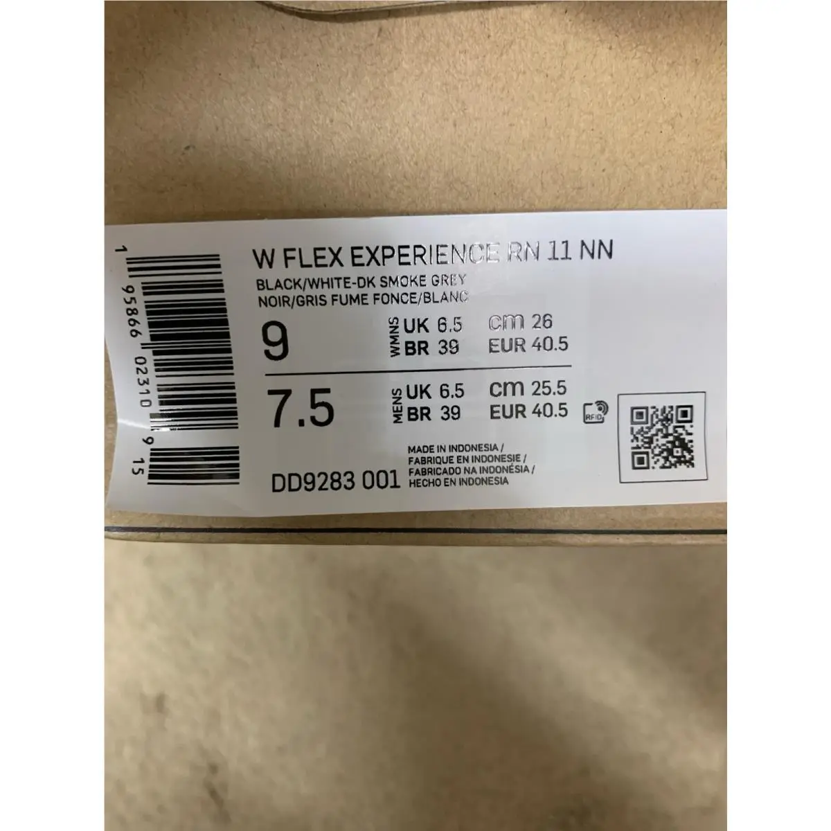Nike shoes - Nike Flex Experience - Flex Experience - DD9283-001 - Black 4