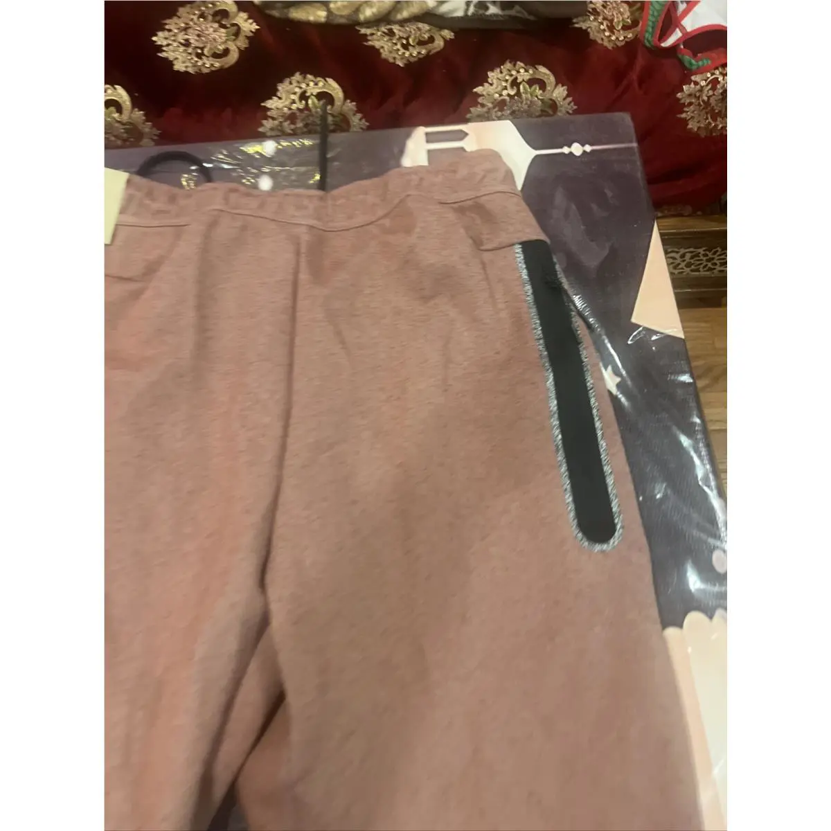 Nike clothing - Tech Fleece Pants - Tech Fleece Pants - DR9162-670 - Redstone (UPC: 0196152558459) 11
