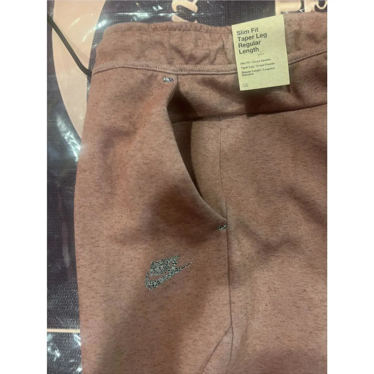 Nike clothing - Tech Fleece Pants - Tech Fleece Pants - DR9162-670 - Redstone (UPC: 0196152558459) 19
