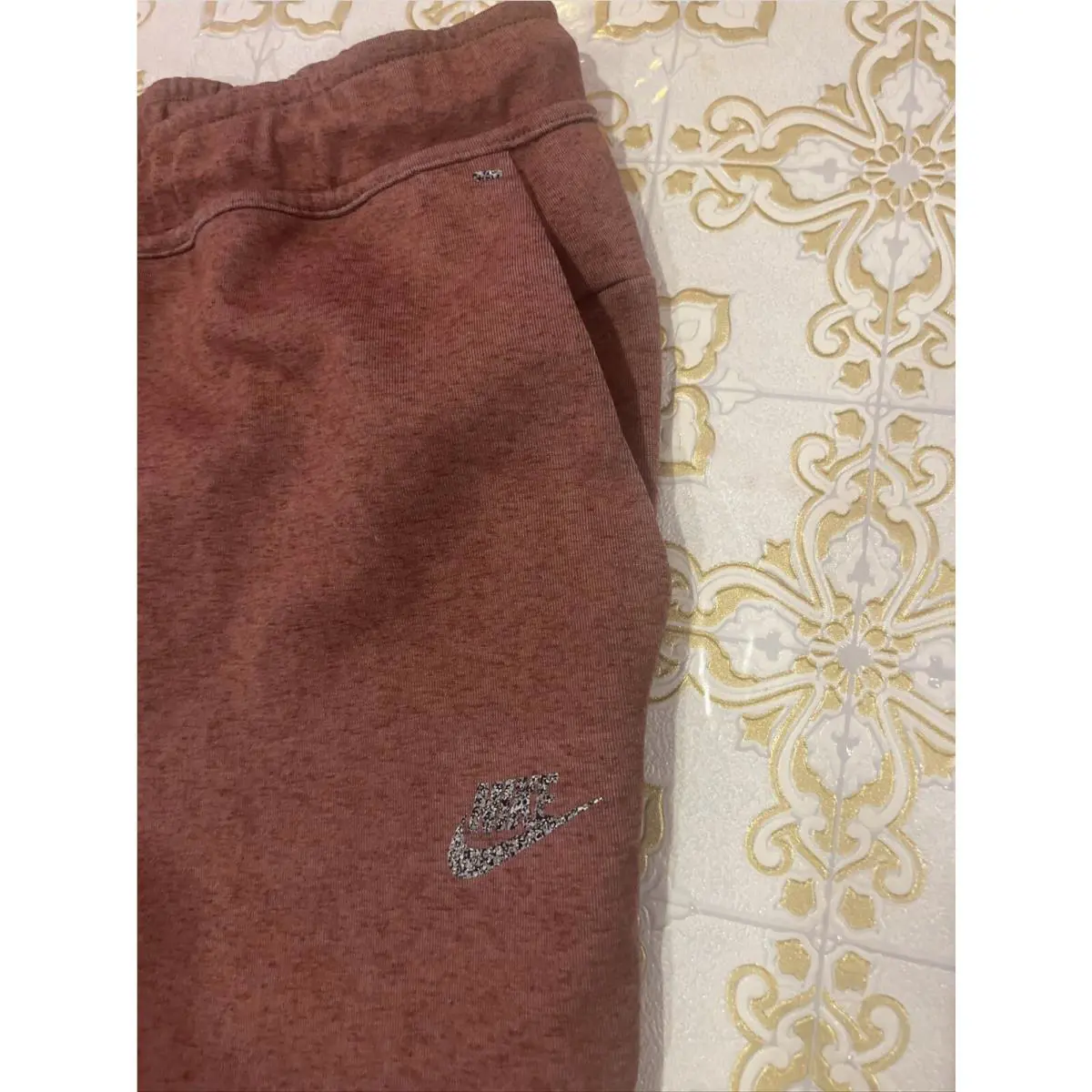 Nike clothing - Tech Fleece Pants - Tech Fleece Pants - DR9162-670 - Redstone (UPC: 0196152558459) 2