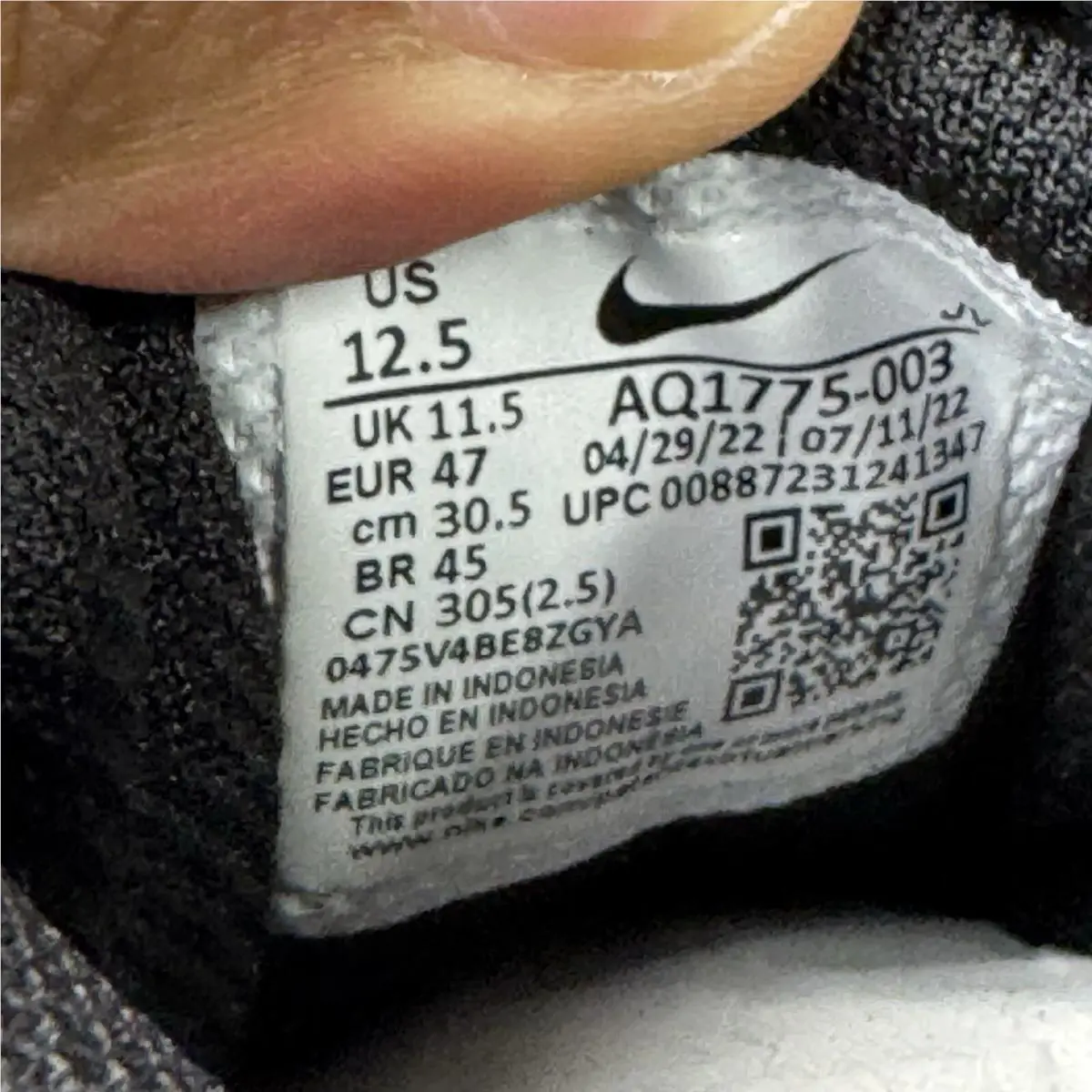 Nike shoes - Nike Ebernon - Ebernon - AQ1775-003 - Black 12
