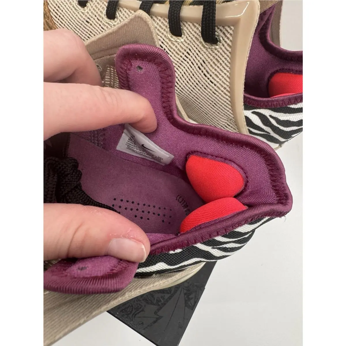 Nike shoes - Nike LeBron 19 - LeBron - dm1058-200 - Rattan/Dark Iris/Sail/Black/Siren Red/Light Bordeaux 10