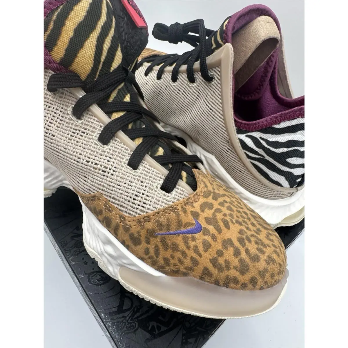 Nike shoes - Nike LeBron 19 - LeBron - dm1058-200 - Rattan/Dark Iris/Sail/Black/Siren Red/Light Bordeaux 1