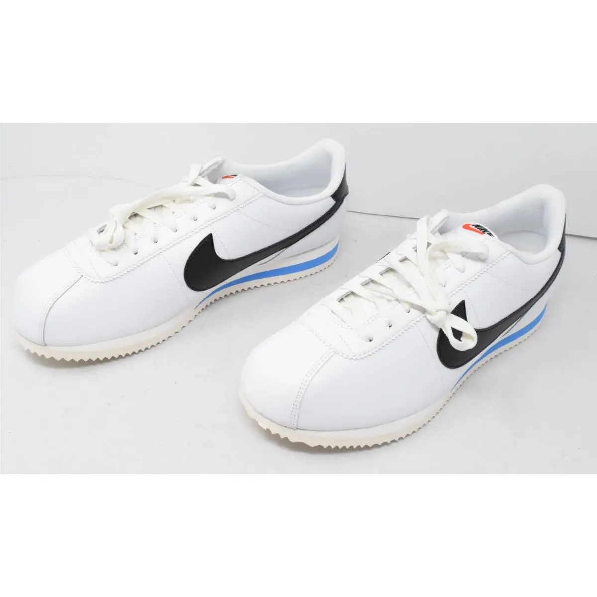 Nike Cortez White Black Blue Size 14