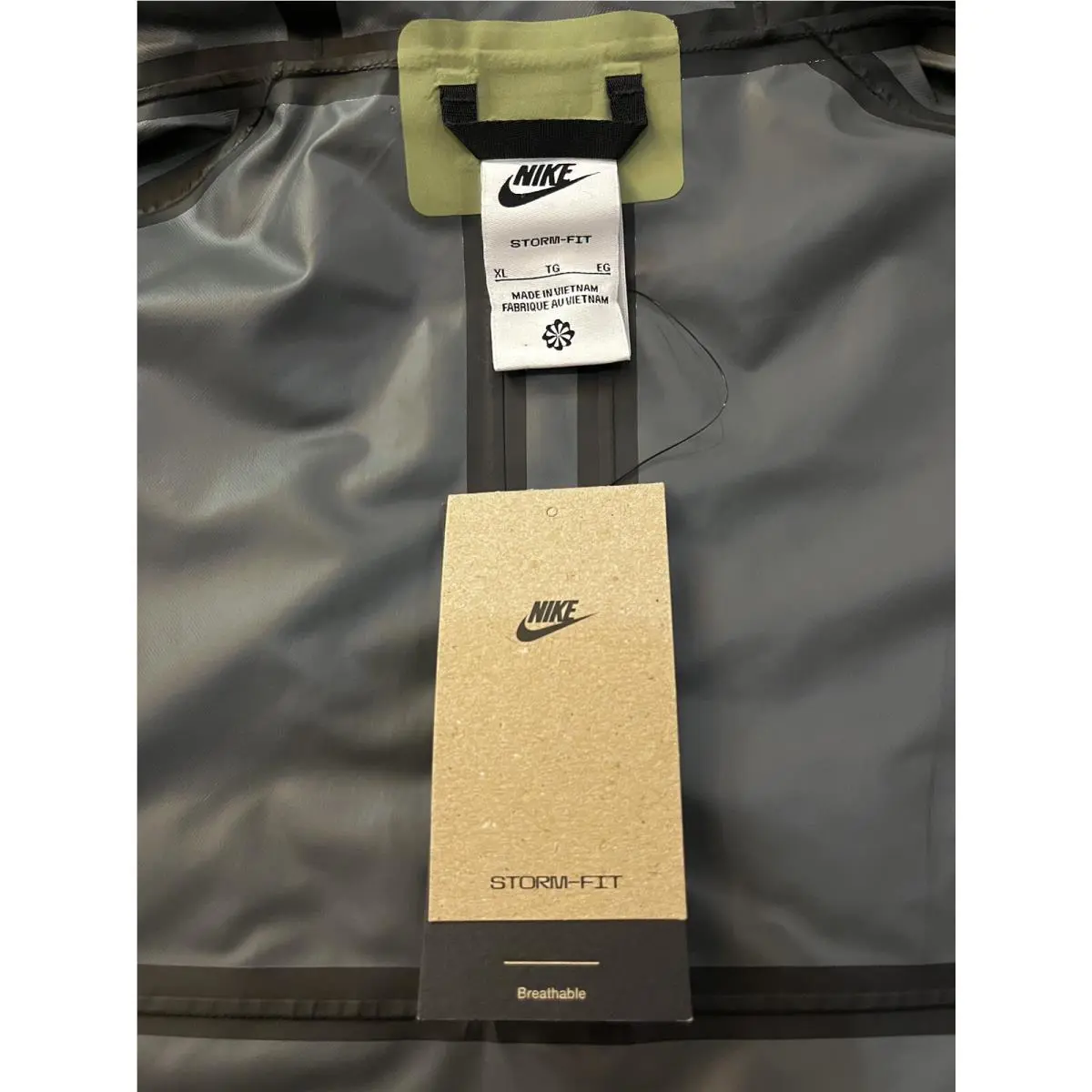 Nike clothing - Nike Sportswear Storm-FIT Legacy Hooded Jacket - DM5499-334 - Green (UPC: 0196147088381) 3