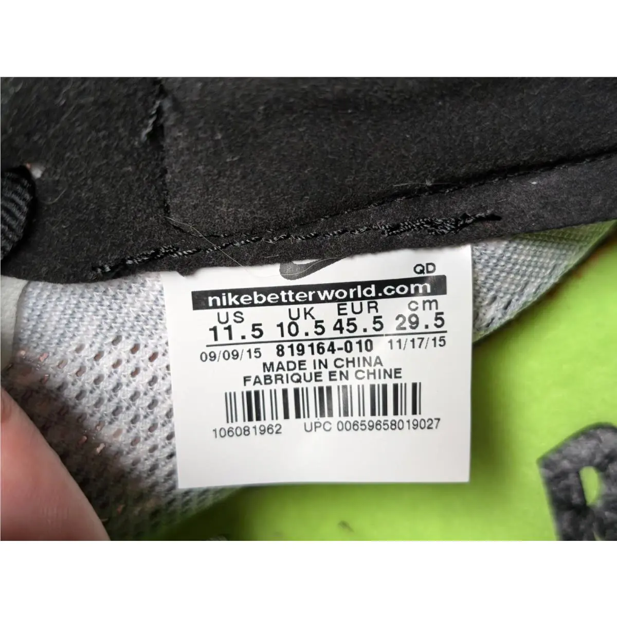 Nike shoes - Nike Zoom D - Zoom - 819164-010 - Black Gray (UPC: 0659658019034) 12