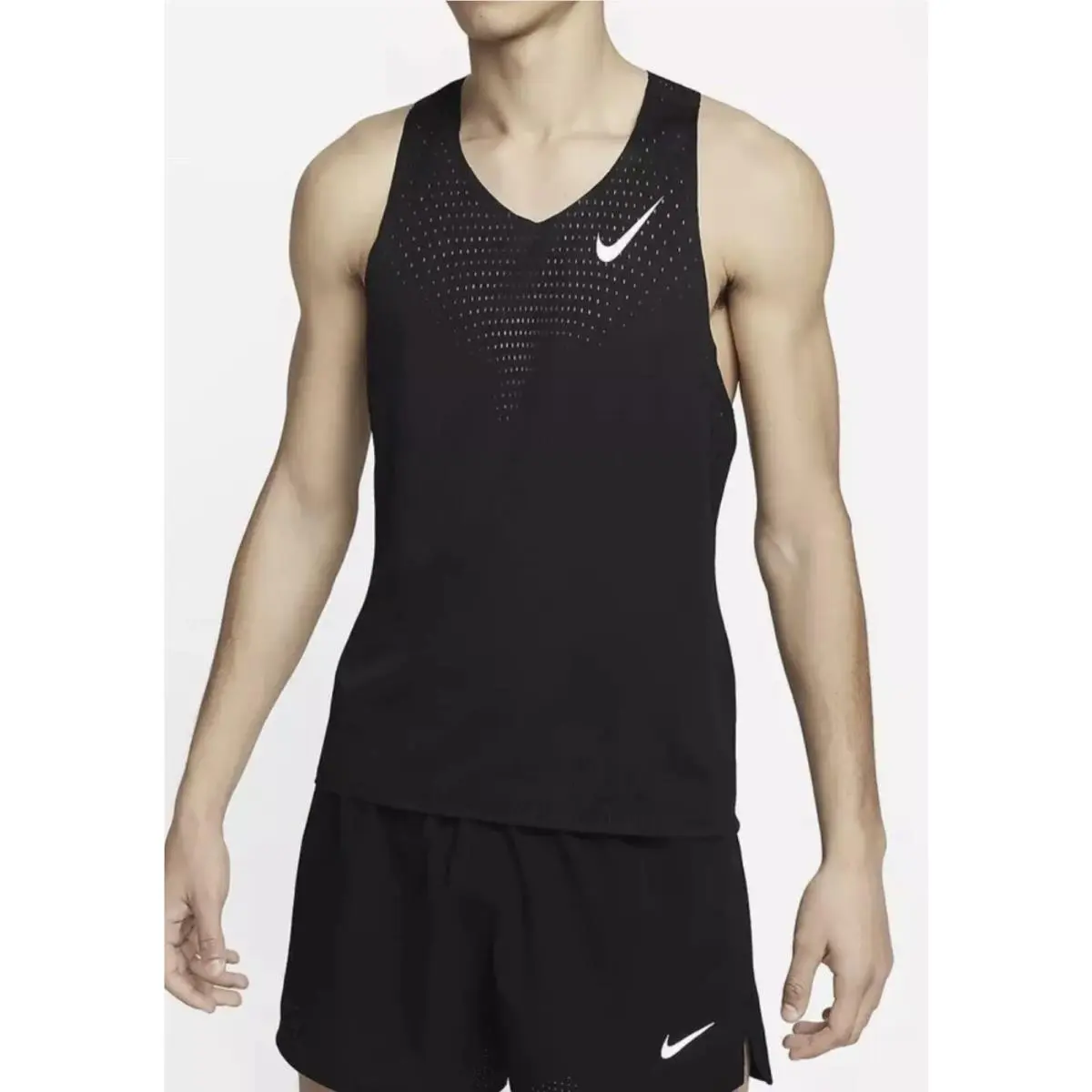 Nike Men’s Sz S Aeroswift Dri-fit Adv Sleeveless Singlet Running Top FN4231 010