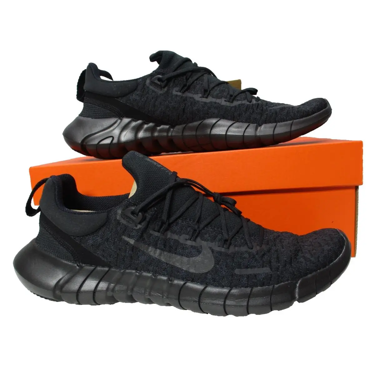 Nike Free Run 5.0 Next Nature Black/black Running Shoes Mens Sz 10