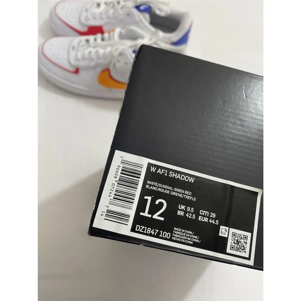 Nike shoes - Nike Air Force 1 Shadow - Dz1847-100 - White (UPC: 0196608072447) 8