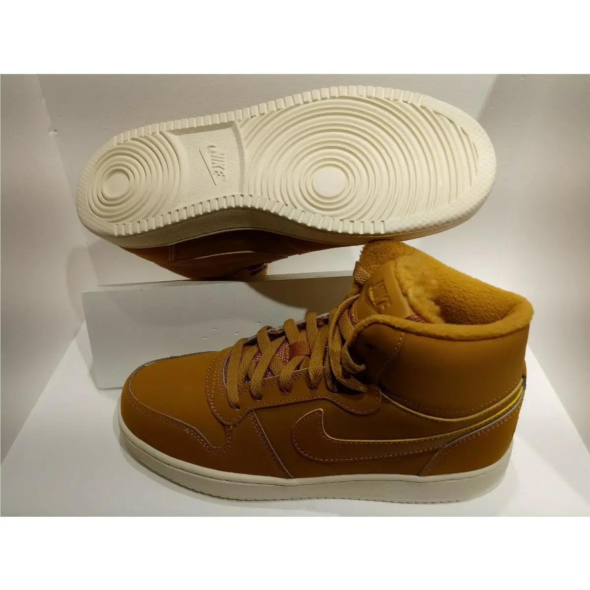 Nike shoes - Nike Ebernon Mid SE - Ebernon Mid - AV2478 700 - Wheat/Wheat Sail 1