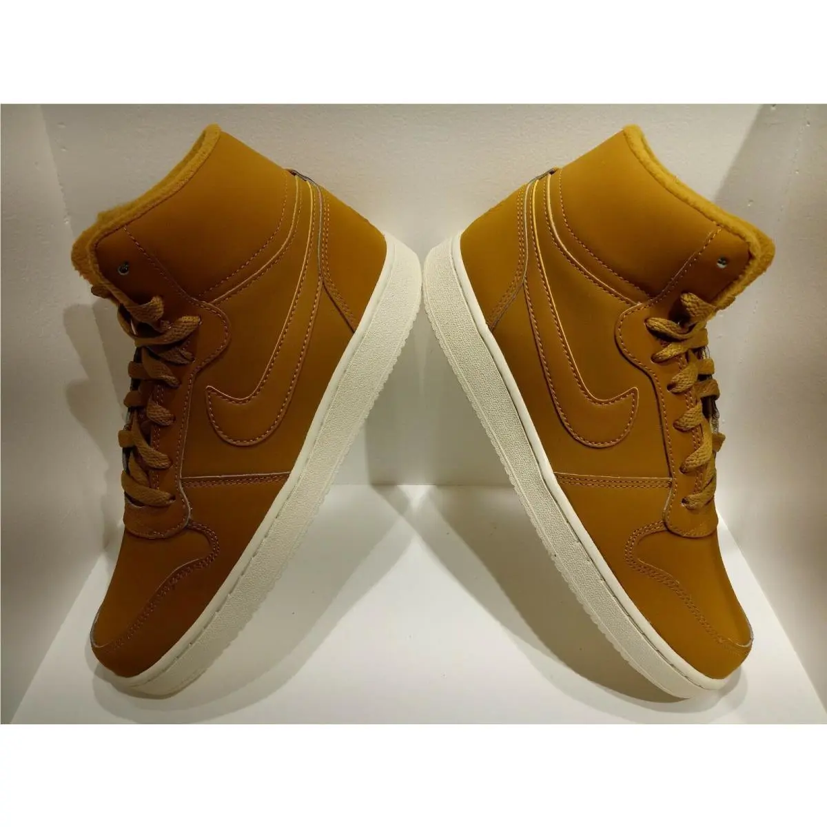 Nike shoes - Nike Ebernon Mid SE - Ebernon Mid - AV2478 700 - Wheat/Wheat Sail 4