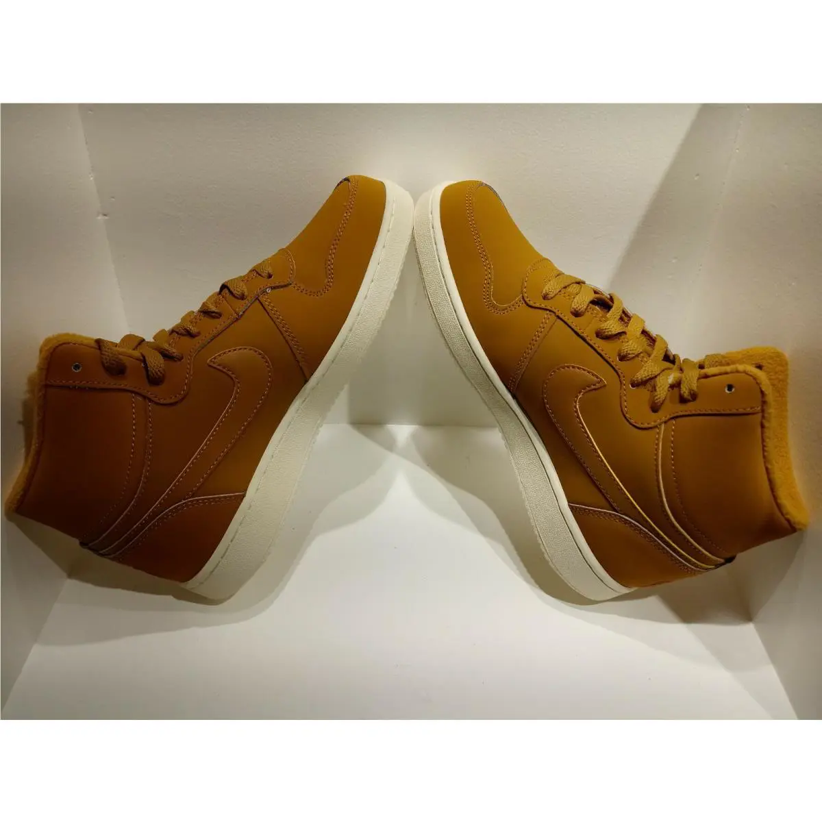 Nike shoes - Nike Ebernon Mid SE - Ebernon Mid - AV2478 700 - Wheat/Wheat Sail 5