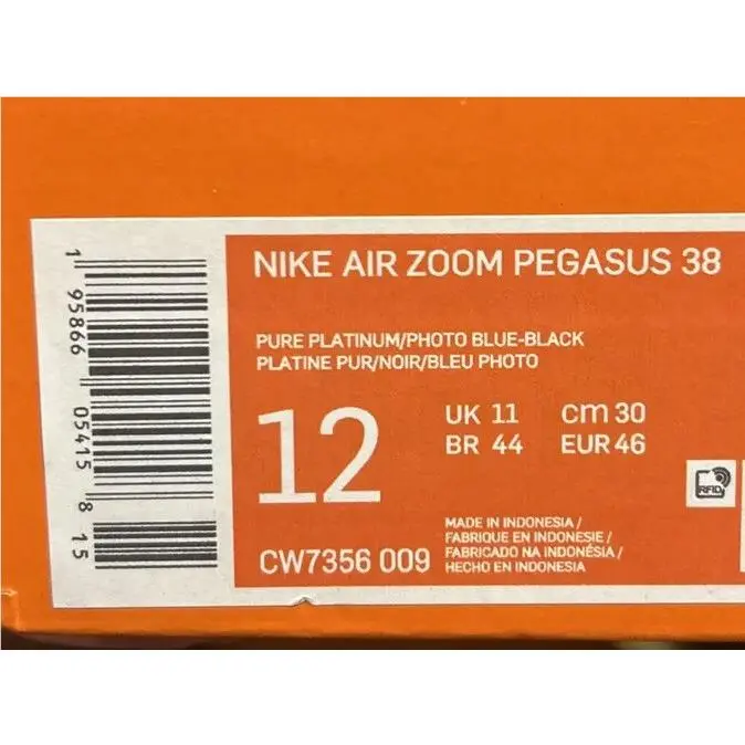 Nike shoes - Nike Pegasus 38 - Pegasus - CW7356-009 - White (UPC: 00195866054158) 5