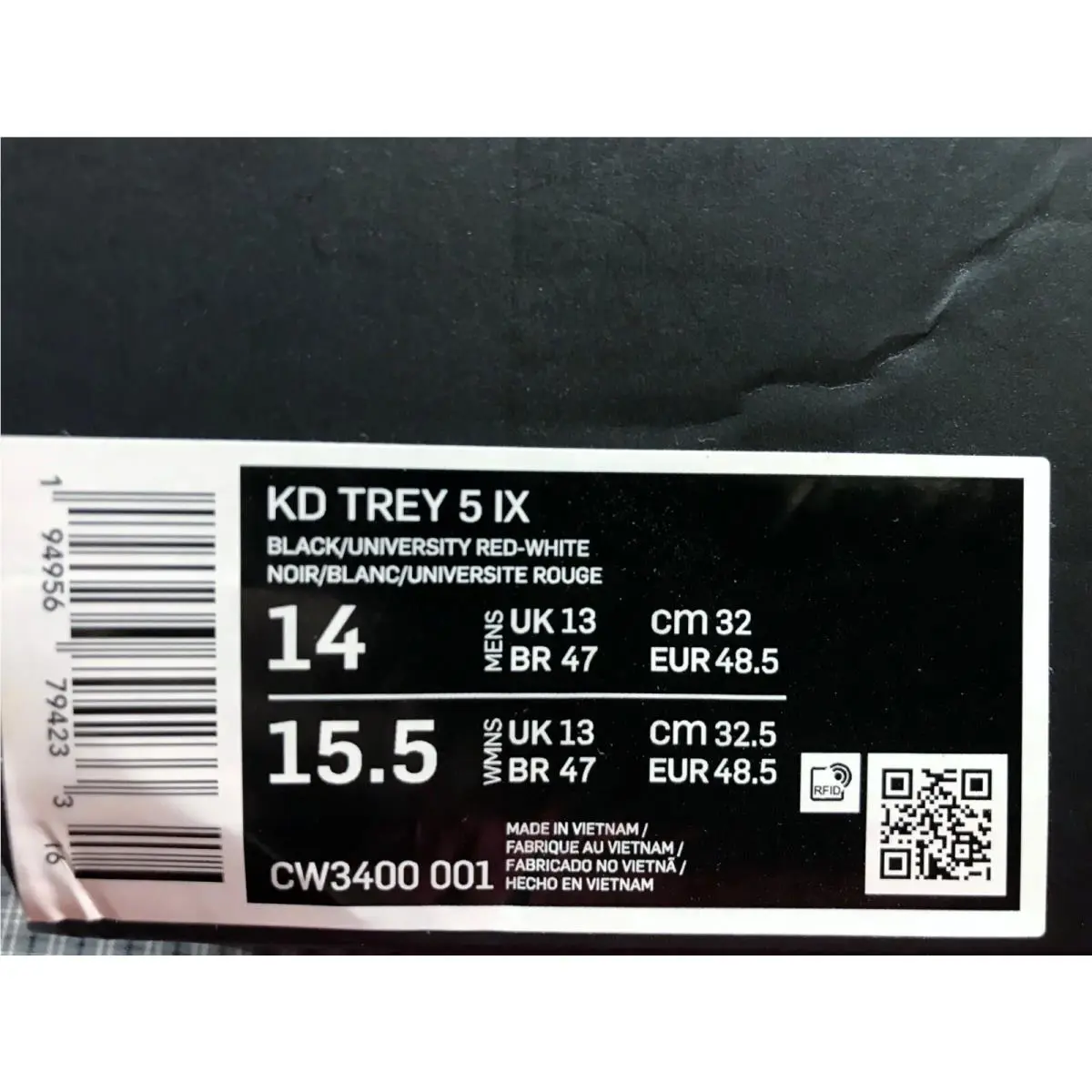Nike shoes - Nike KD Trey 5 - Trey - CW3400001 - Black (UPC: 194956794233) 3
