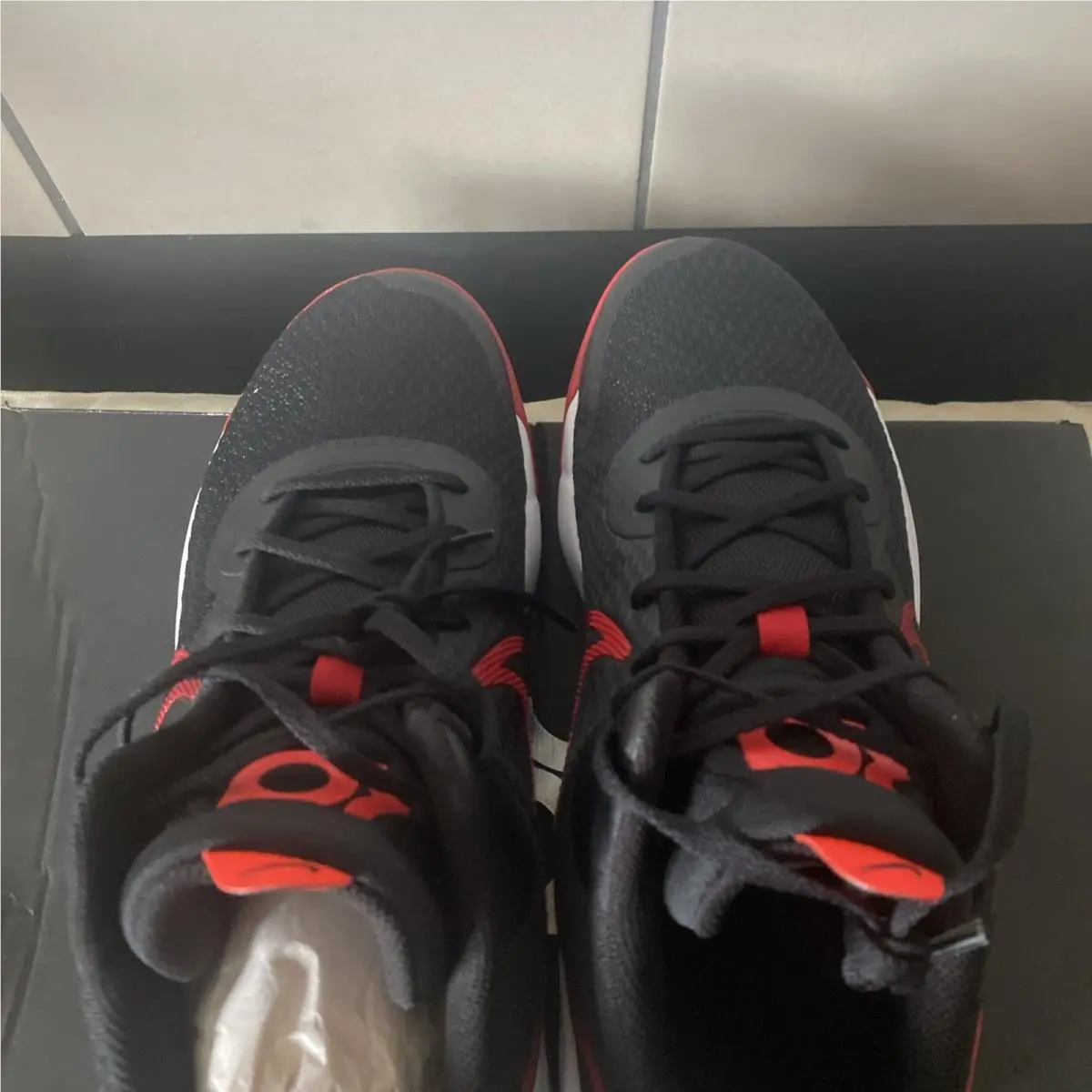 Nike shoes - Nike KD Trey 5 IX - CW3400-001 - Black, Manufacturer: Black/White/Bright Crimson/University Red 1
