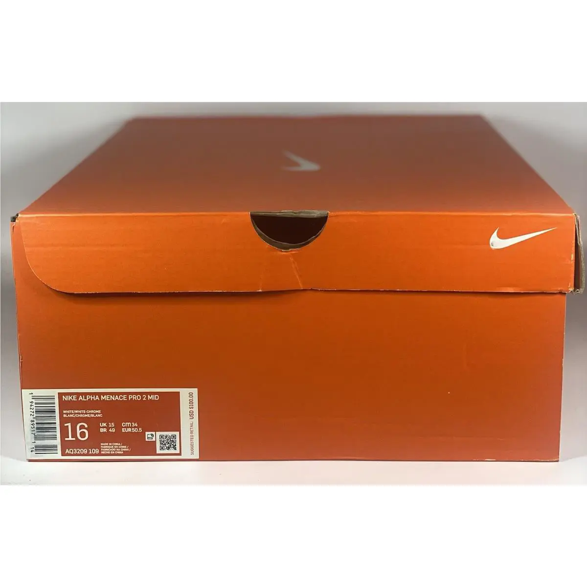 Nike shoes - Alpha Menace Pro 2 Mid - AQ3209-109 - White 5