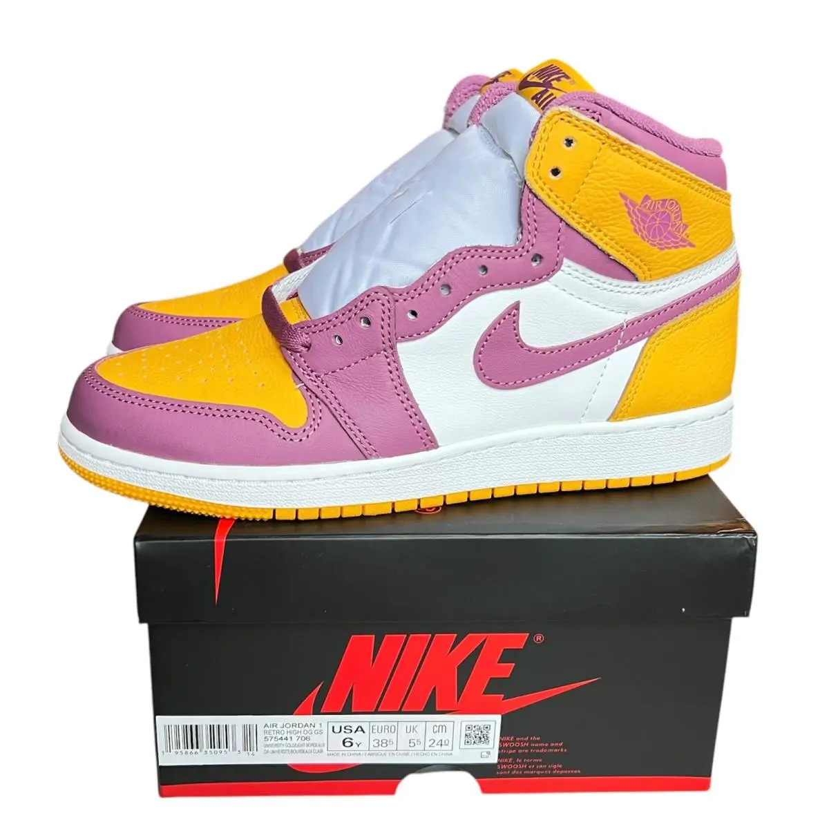 Nike shoes - Air Jordan 1 Retro High - 575441-706 - Gold Bordeaux 1