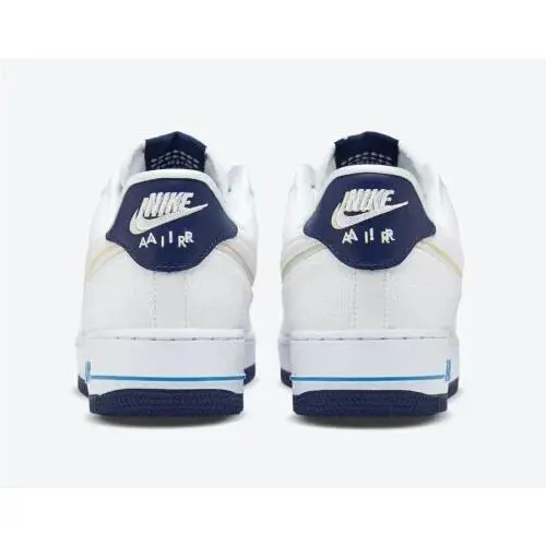 Nike shoes - Nike Air Force 1 - Air Force - DB3541 100 - White/White-Fossil-Blue Void (UPC: 194498181881) 2