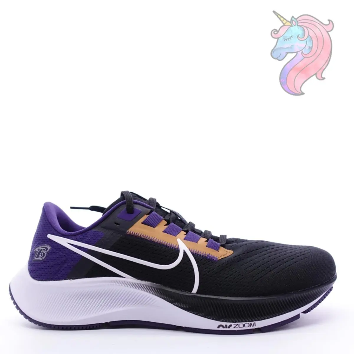 Nike Men`s Air Zoom Pegasus 38 Baltimore Ravens Running Shoes Size 10 DJ0849 001