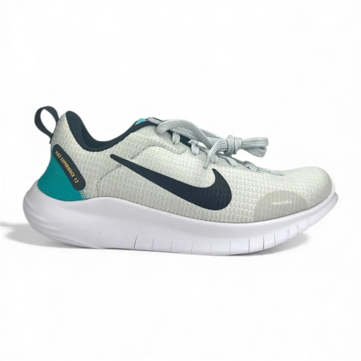 Nike Flex Experience Run 12 Women`s Size 8 Platinum Running Shoes DV0746-002 - Pure Platinum/Black