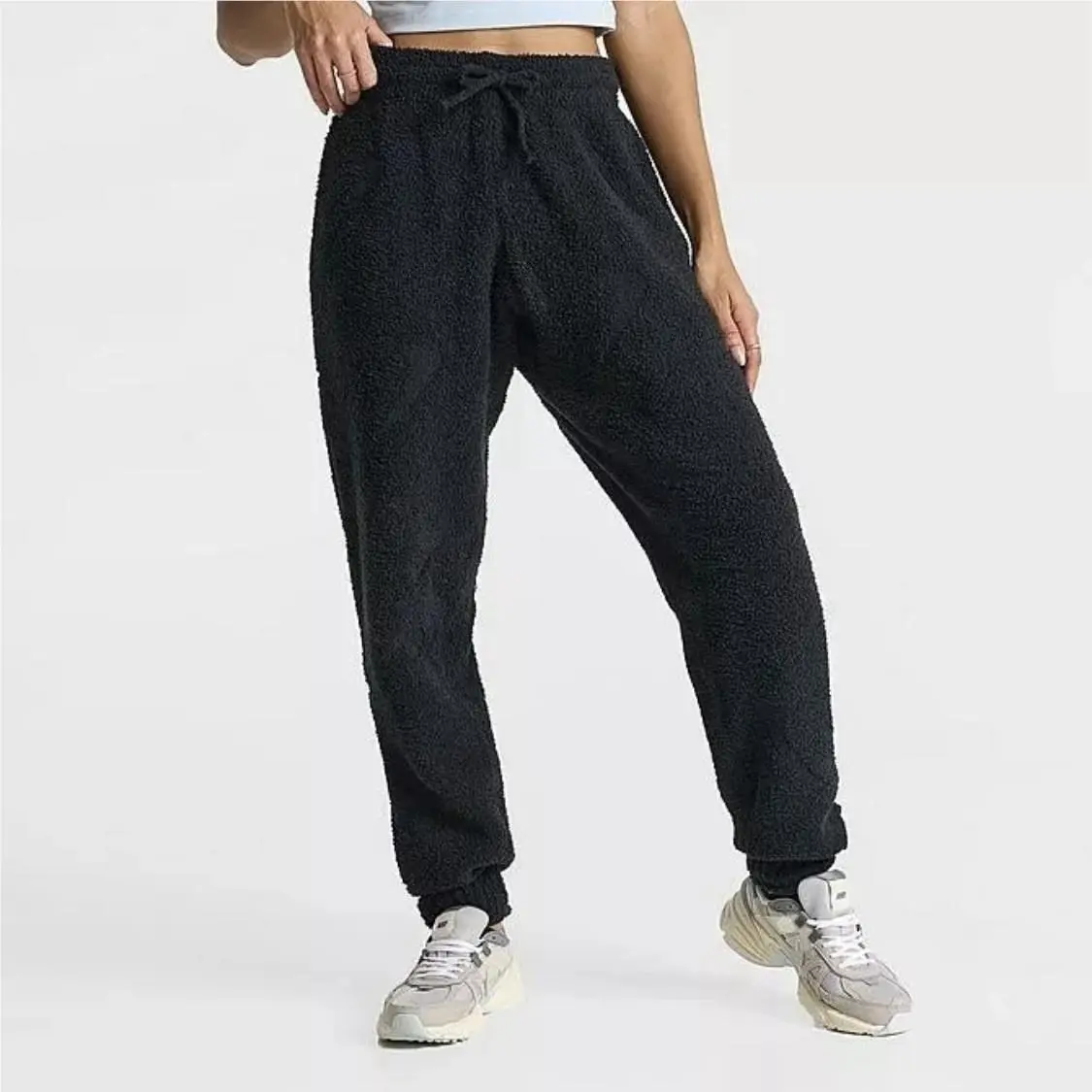 Nike Phoenix Cozy Knit Boucle Pants Black Oversized Joggers FZ1703 Women’s Sz XS