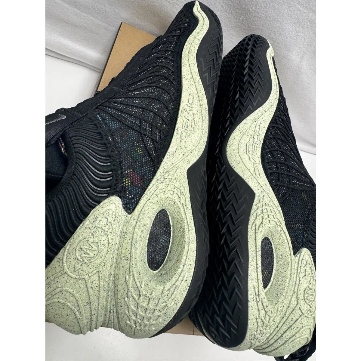 Nike shoes - Nike Cosmic Unity - Cosmic Unity - DA6725-001 - Black, Manufacturer: Natural/Natural/Total Orange/Green Glow 15