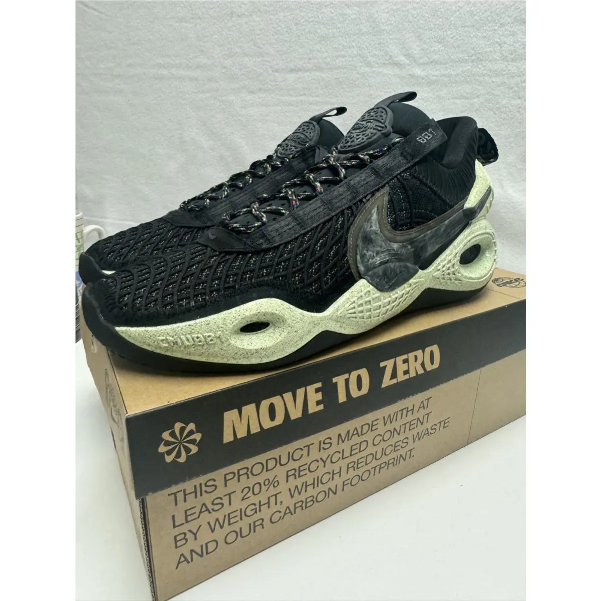 Nike shoes - Nike Cosmic Unity - Cosmic Unity - DA6725-001 - Black, Manufacturer: Natural/Natural/Total Orange/Green Glow 4