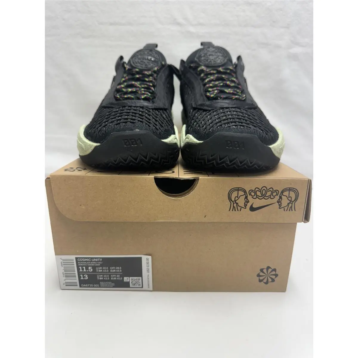 Nike shoes - Nike Cosmic Unity - Cosmic Unity - DA6725-001 - Black, Manufacturer: Natural/Natural/Total Orange/Green Glow 5