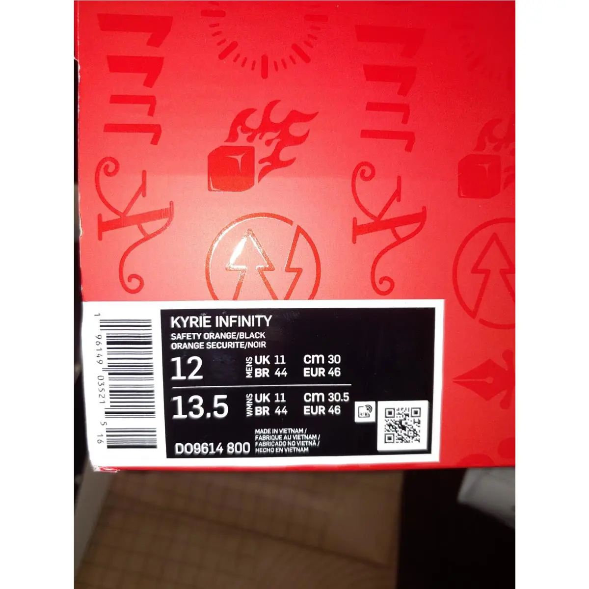 Nike shoes - Nike Kyrie Infinity - Kyrie Infinity - DO9614-800 - Orange 1