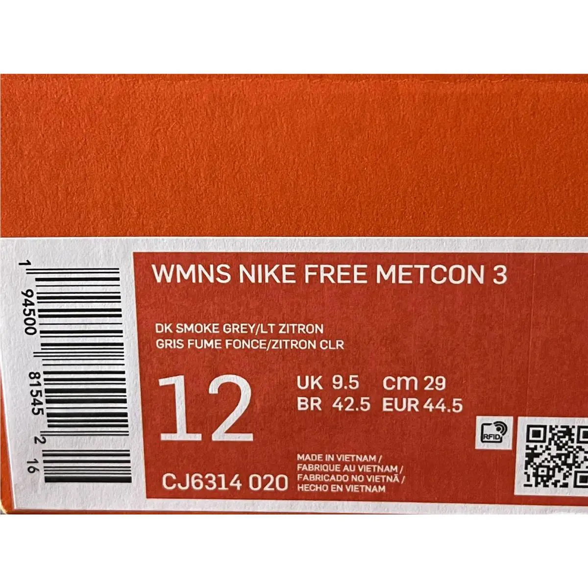 Nike shoes - Free Metcon 3 - Free Metcon - CJ6314-020 - Gray (UPC: 0194500815452) 4