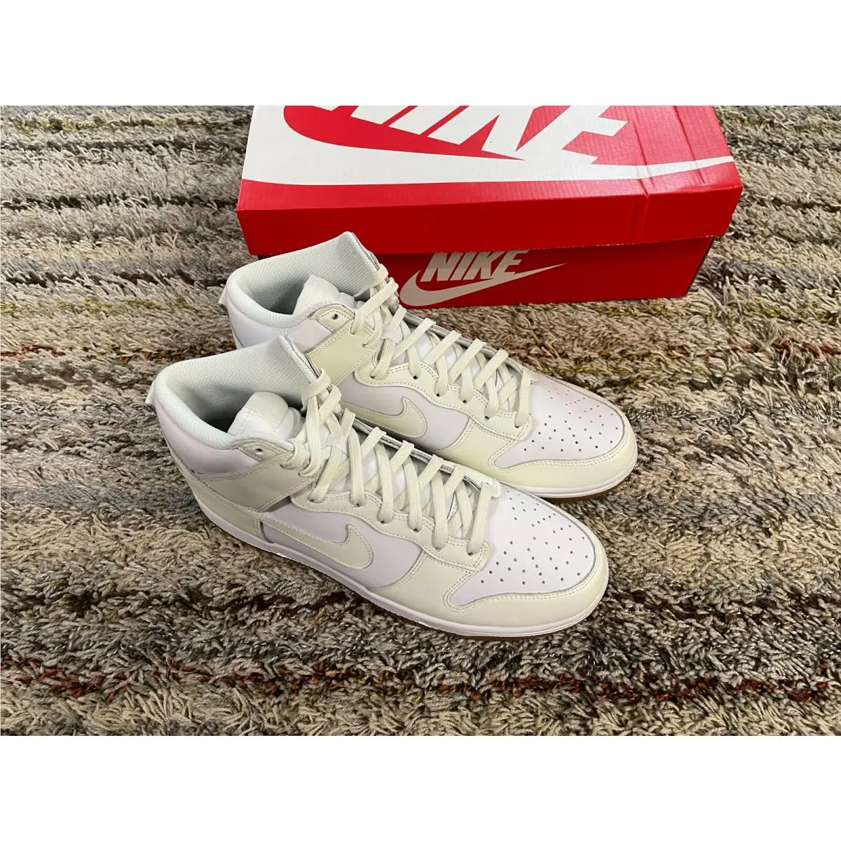 Nike Dunk High Sail Gum White DD1869-109 Mens Size 10 Womens 11.5