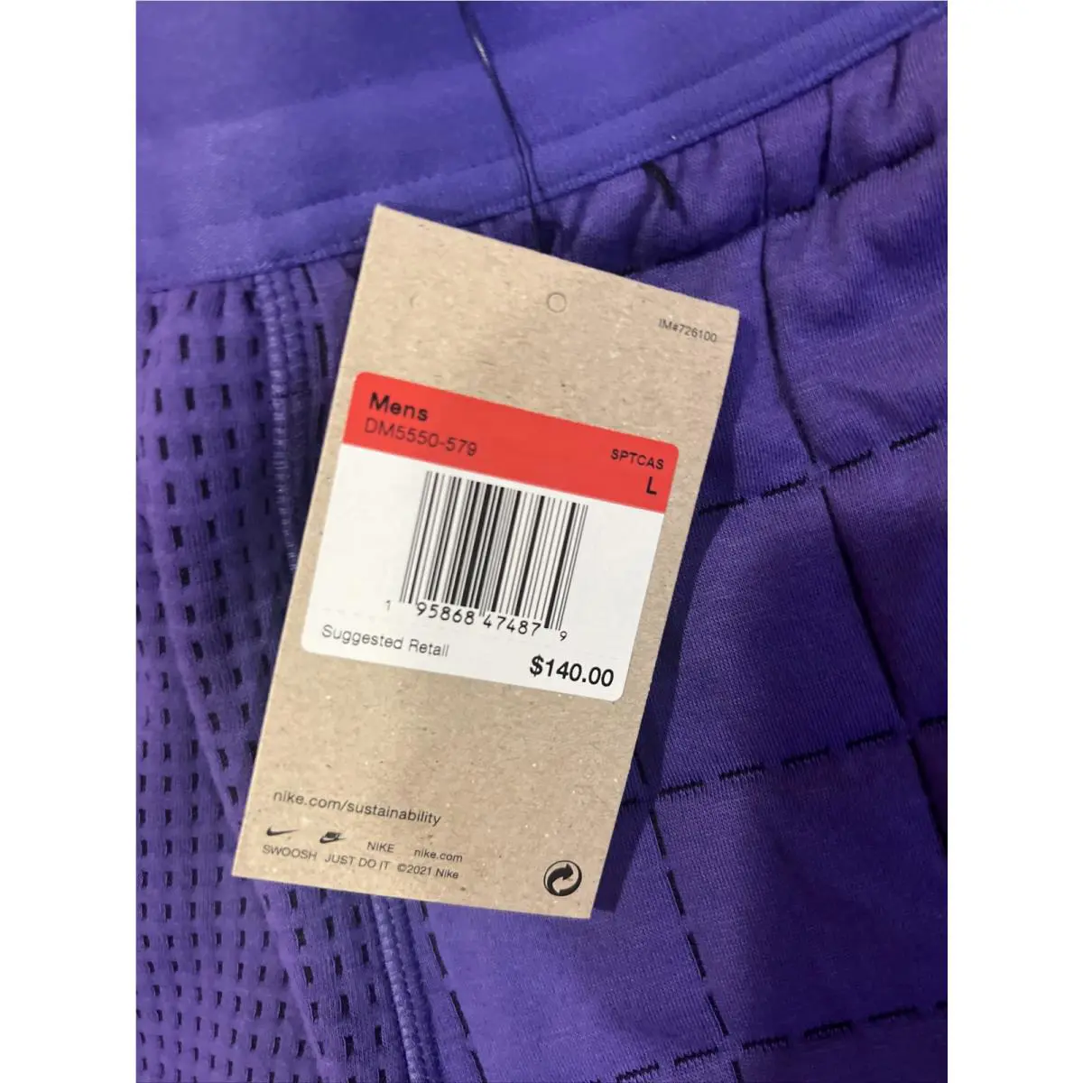 Nike clothing - Nike Tech - Tech - DM5550-579 - Deep Royal Blue /Black (UPC: 0195868474879) 7