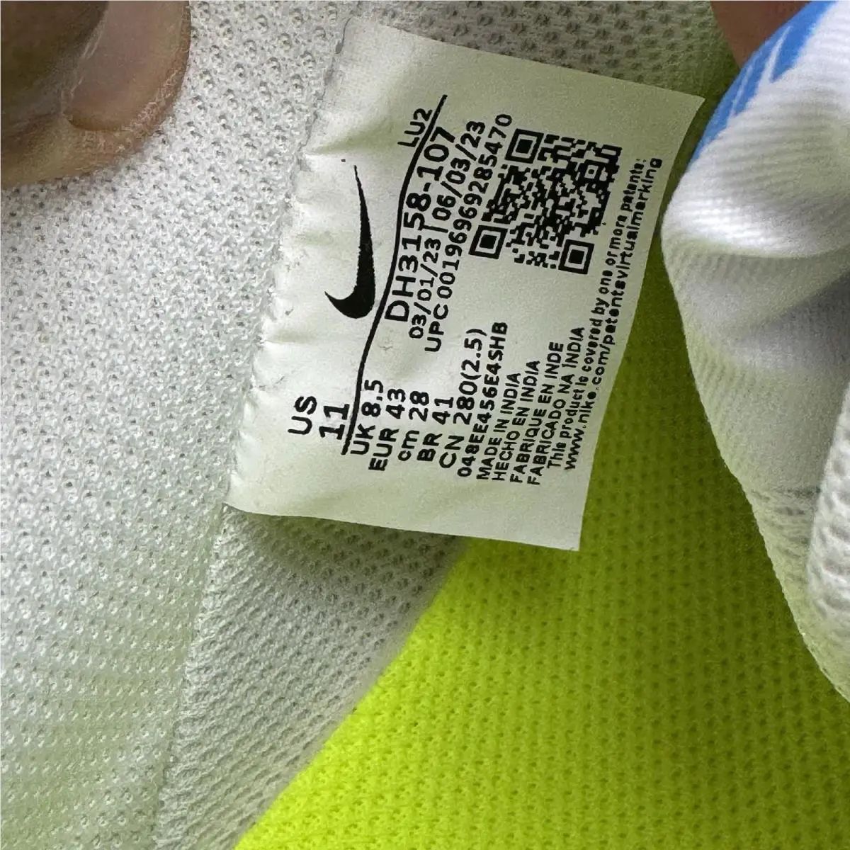 Nike shoes - Nike Court Vision - Court Vision - DH3158-107 - White, Manufacturer: White/University Blue 11