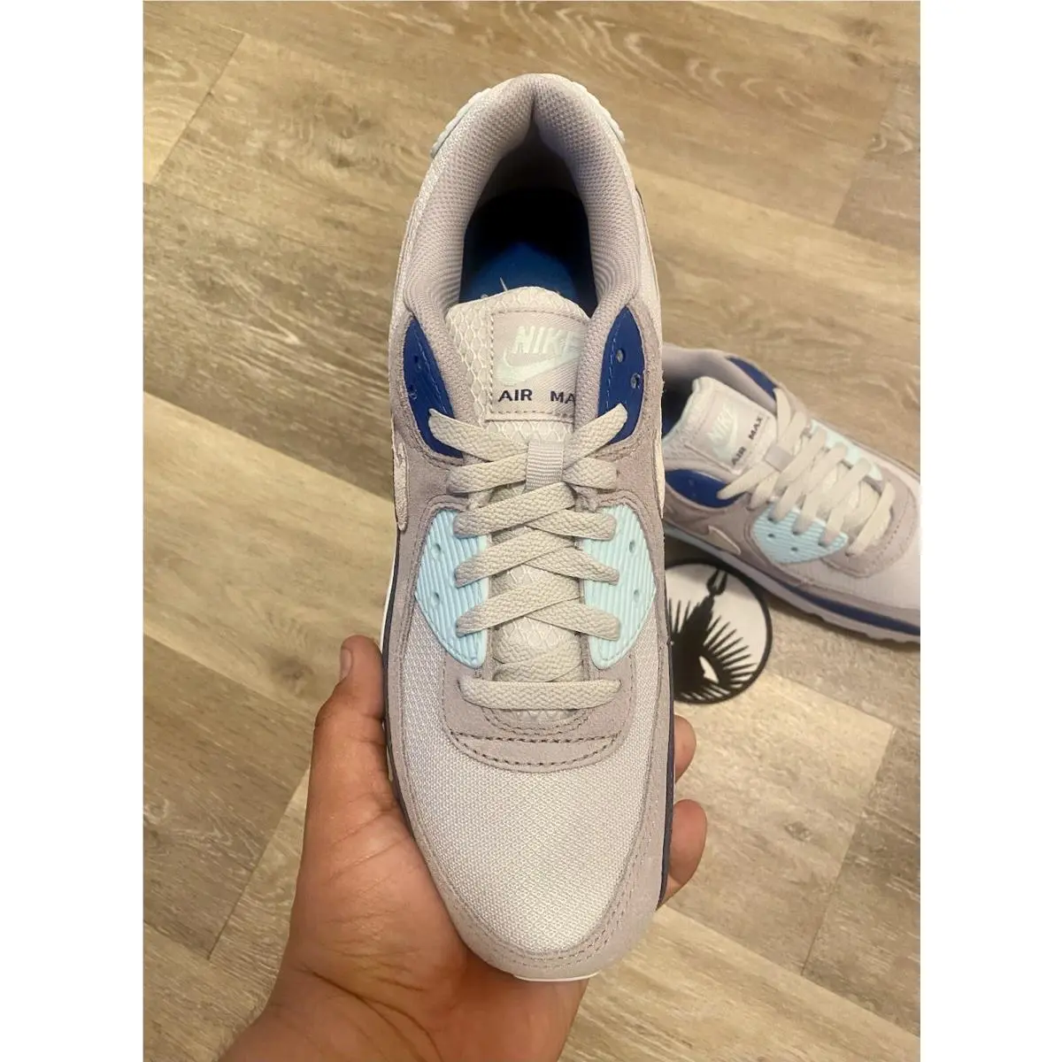 Nike shoes - Nike Air Max 90 - Air Max - FN6958-001 - Glacier Blue/Pure Platinum/White (UPC: 197593633132) 4