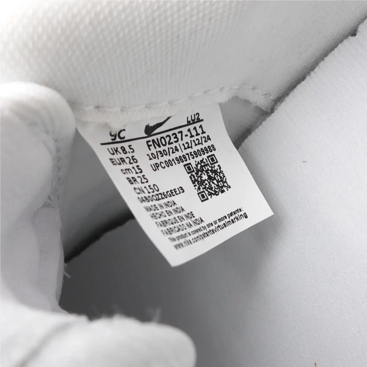 Nike shoes - Nike Force 1 Low - Force Low - FN0237-111 - White (UPC: 196975909988) 0