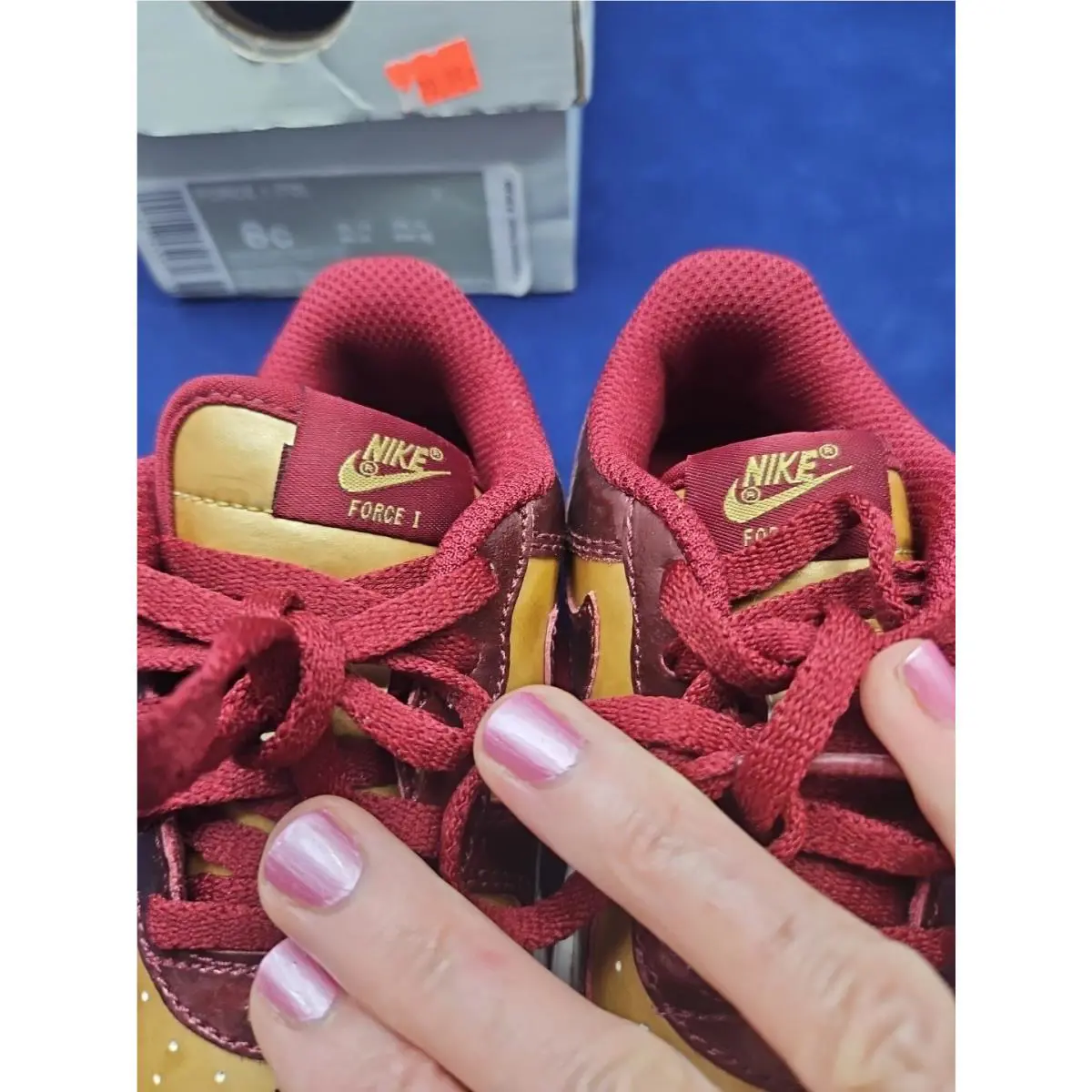 Nike shoes - Nike Air Force 1 Low - 314192-601 - Red, way: Team Red, Metallic Gold, White 4