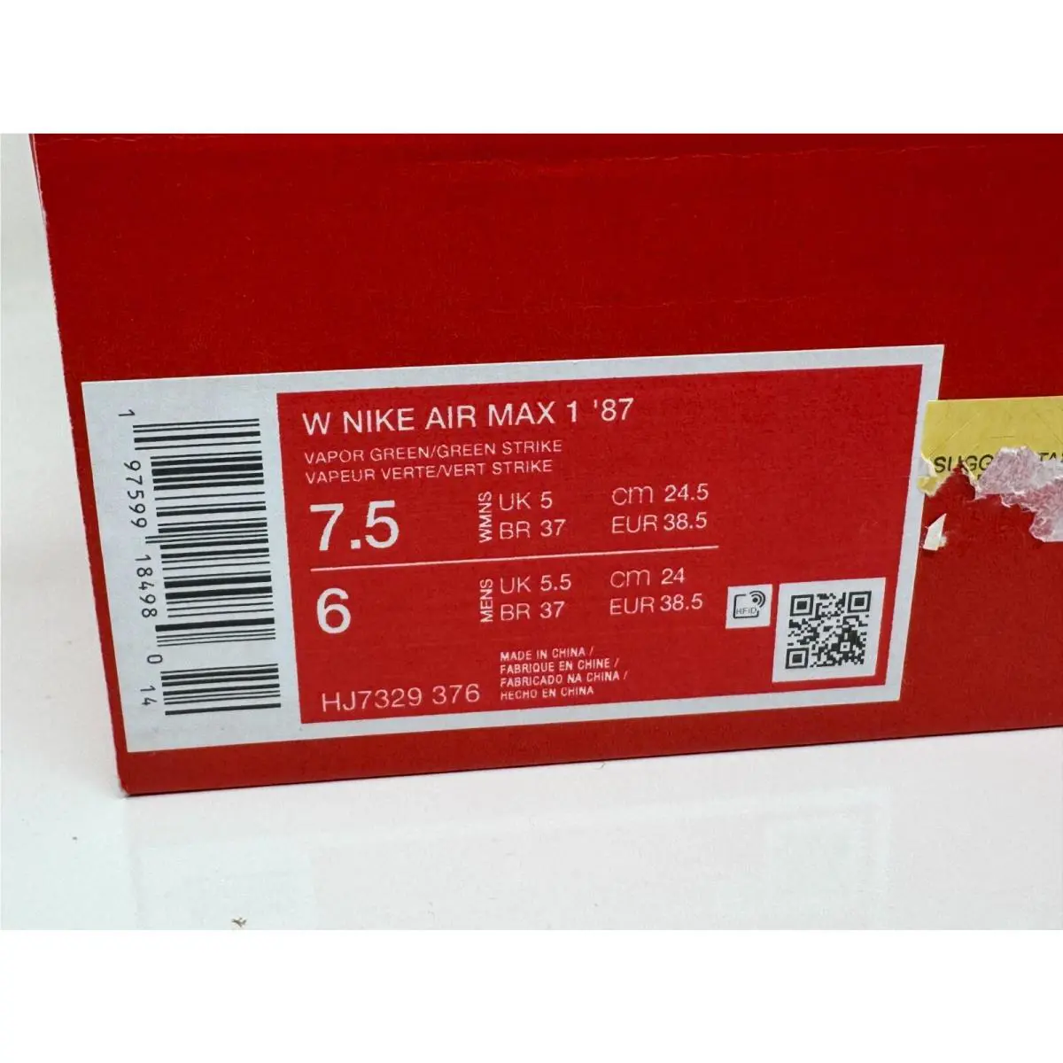 Nike shoes - Nike Air Max 1 - Air Max - HJ7329-376 - Green 4