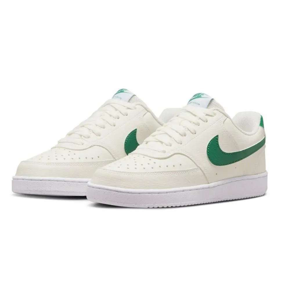 Nike Court Vision Lo NN Womens Size 10 Shoes FQ8892 133 Ivory and Green - Multicolor