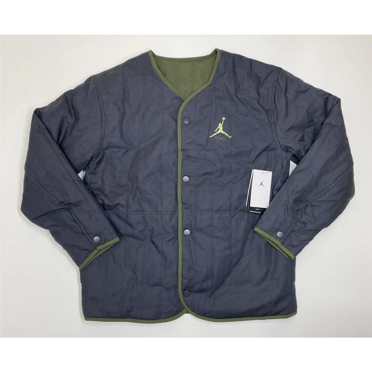 Nike clothing - Nike Jordan Flight Heritage Reversible Liner Jacket - DX4349-045 - Beige (UPC: 0196151074806) 7