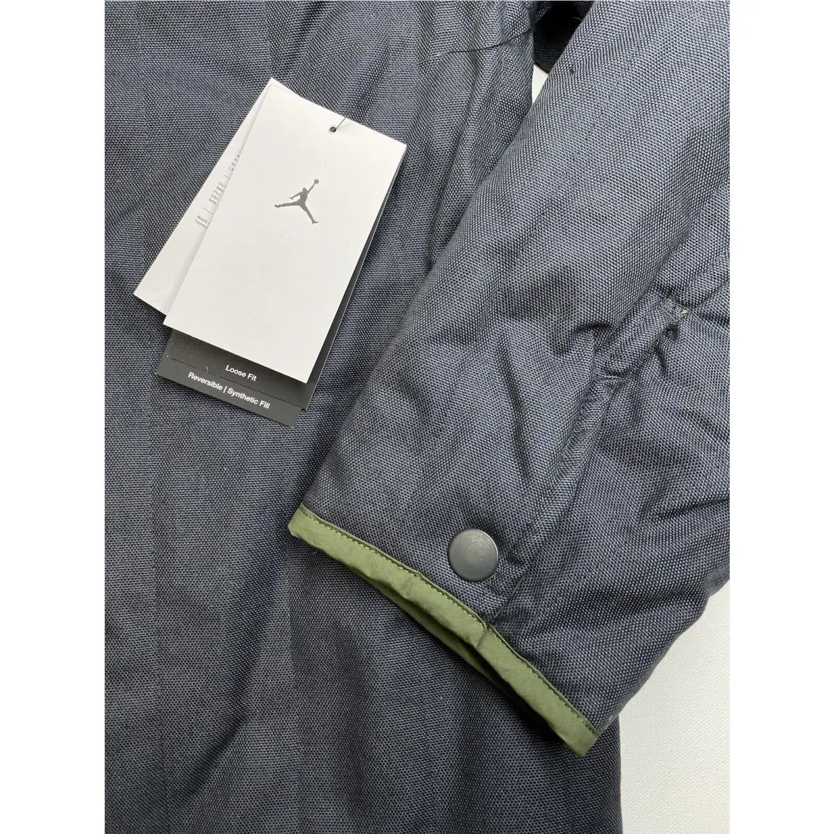 Nike clothing - Nike Jordan Flight Heritage Reversible Liner Jacket - DX4349-045 - Beige (UPC: 0196151074806) 11