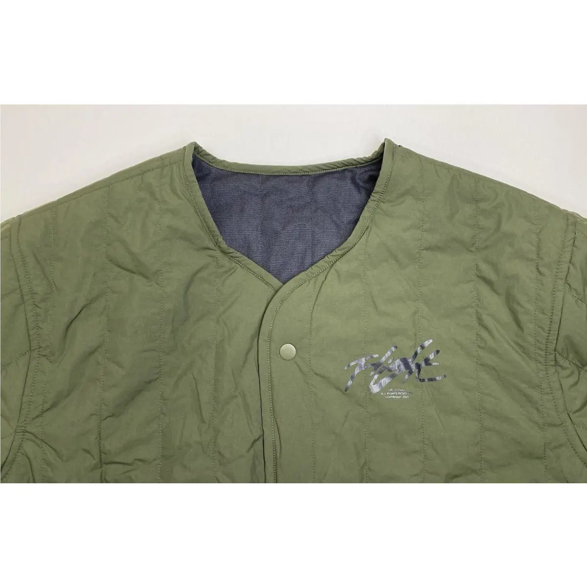 Nike clothing - Nike Jordan Flight Heritage Reversible Liner Jacket - DX4349-045 - Beige (UPC: 0196151074806) 1