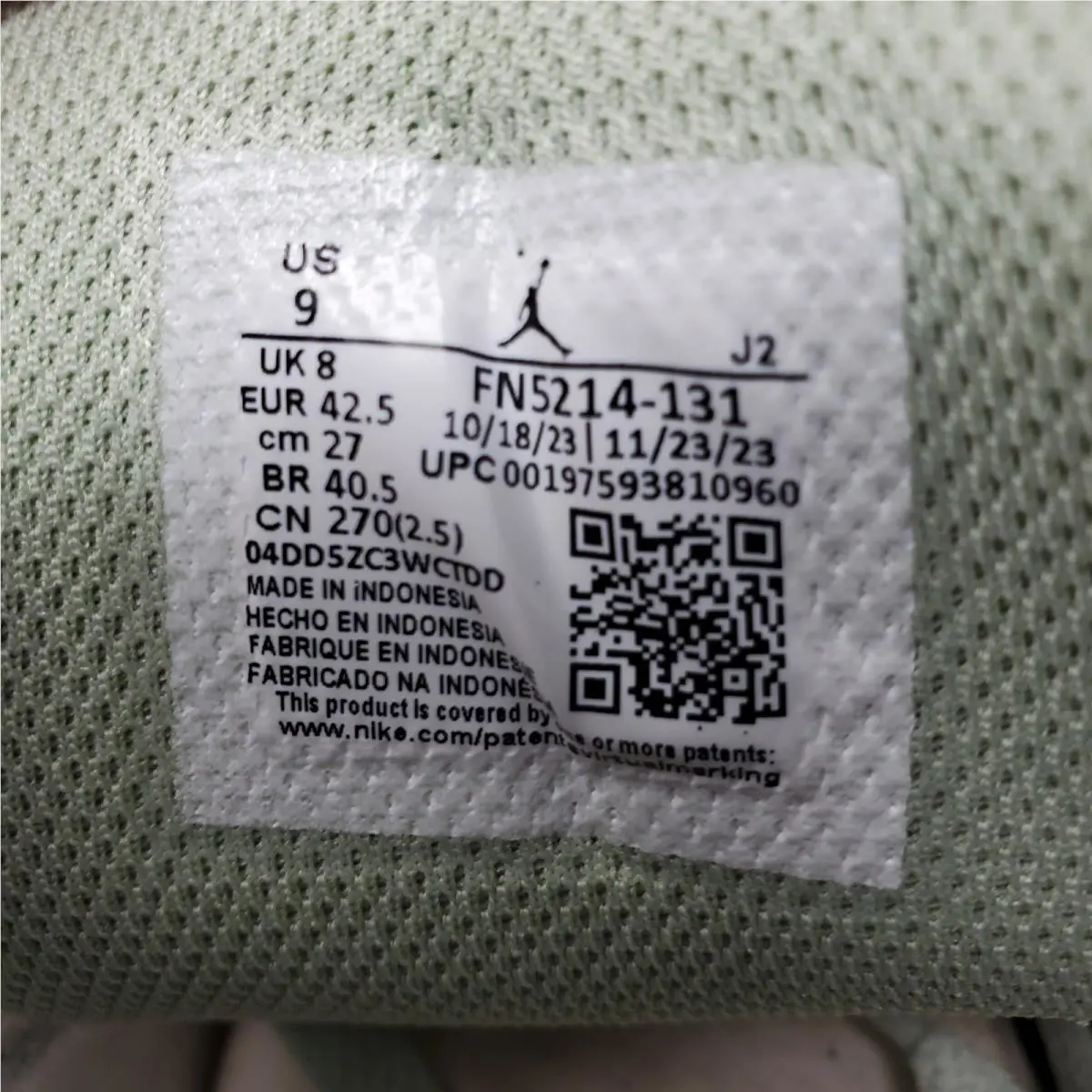 Nike shoes - Air Jordan 1 Low SE - FN5214-131 - Green 8