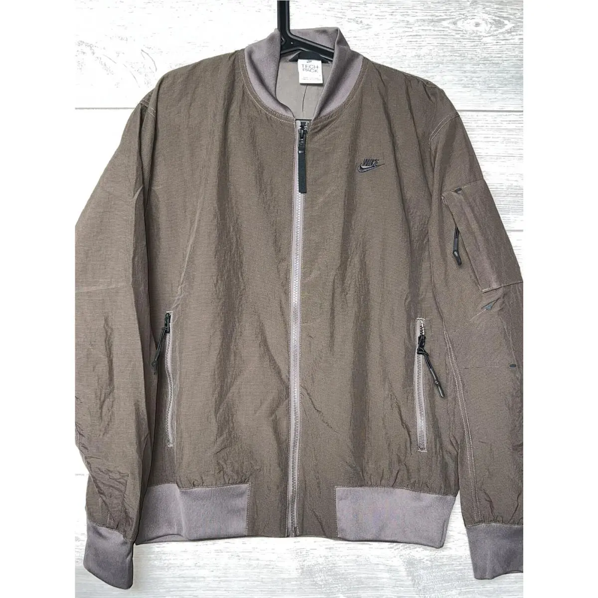 Nike clothing - SPORTSWEAR TECH PACK MEN`S WOVEN LINED BOMBER JACKET - DM6940-004 - Brown 8