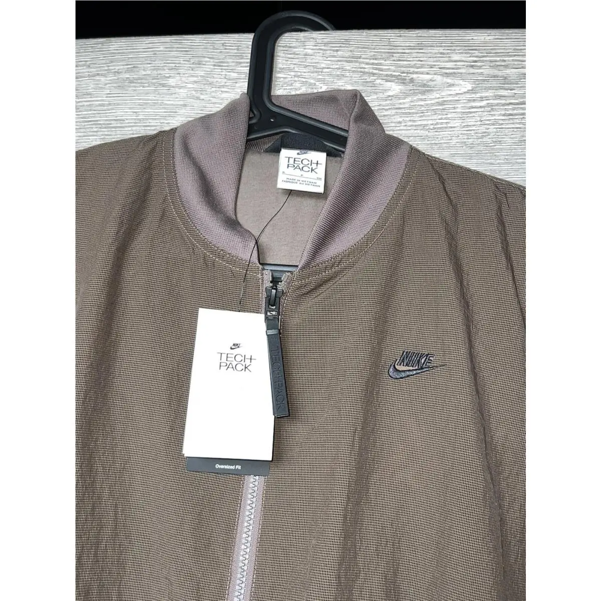 Nike clothing - SPORTSWEAR TECH PACK MEN`S WOVEN LINED BOMBER JACKET - DM6940-004 - Brown 12