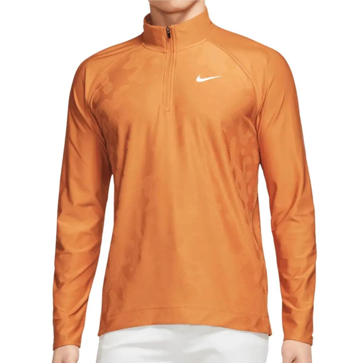 Nike Golf Dri-fit Adv Tour Vapor 1/2 Zip Pullover Top sz X-large Monarch Orange - Orange