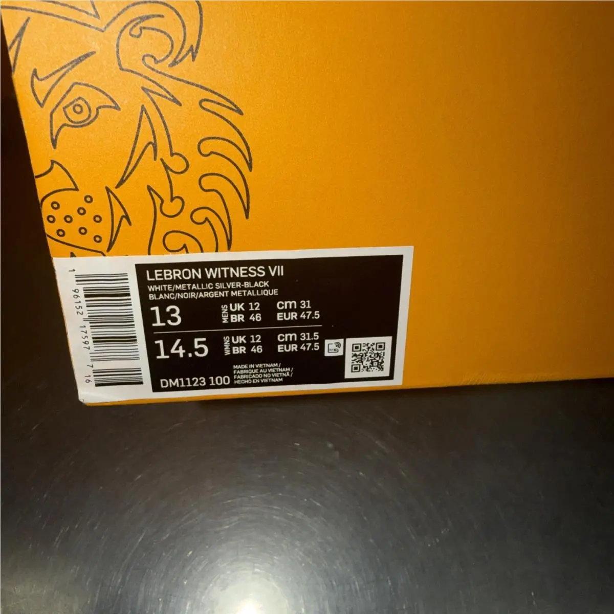 Nike shoes - Nike LeBron Witness - LeBron Witness - DM1123 100 - WHITE /METALLIC SILVER BLACK 2