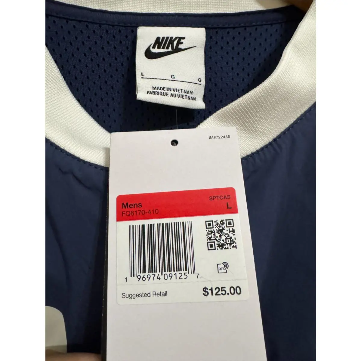Nike clothing - FQ6170410 - FQ6170410 - Navy / White 6