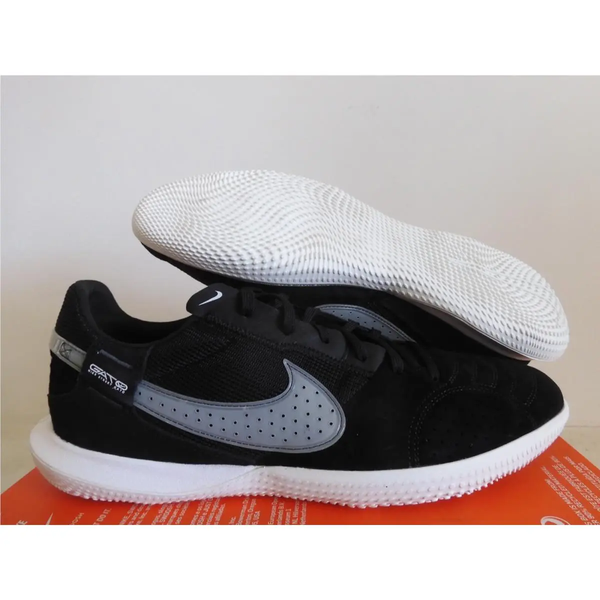 Nike Streetgato Street Gato Indoor Soccer Cleats Black Sz 13 DC8466-010
